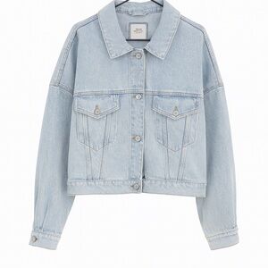 Abercrombie & Fitch Light Blue Denim Jean Jacket Size XL